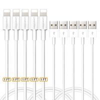 Charging Cables, LoveniMen 1FT [0.3M] Short USB Cable, Charger Wire Fast Charging Syncing Leads Data Lines Powerline Compatible with Phone XR XS MAX X 8 8plus 7 Plus 6 6s 5 5s SE 5 Pack