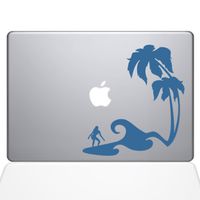 The Decal Guru Surfer Paradise Decal Vinyl Sticker, 13" MacBook Pro (2015 & Older Models), Light Blue (1450-MAC-13P-LB)