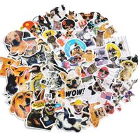 Waterproof Aesthetic Cute Funny Animal Decal Cat & Dog Vinyl Stickers for Laptop,Water Bottles,Cars,Suitcases,68pcs