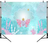 Coral Backdrop for Party Seamless Photo Booth Backdrop Coral Photo Backdrop Photography Backdrops for Event 8X6ft