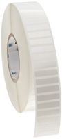 Brady THT-102-422-10 1.5" Width x 0.37" Height, B-422 Permanent Polyester, Gloss Finish White Thermal Transfer Printable Label (10000 per Roll)
