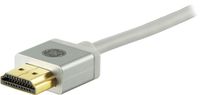 GE UltraPro HDMI Cable, High Speed, Ethernet, 8ft. HDMI Cord, 4K Ultra HD, Full HD 1080P, 10.2Gbps Data Transfer, Works with HDTV/Cable/Game Consoles/Blu-Ray, Gold Plated Connectors, Silver, 33510