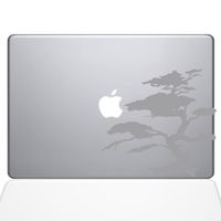 The Decal Guru 2095-MAC-13P-S Bonsai Tree Decal Vinyl Sticker, Silver, 13" MacBook Pro (2015 & Older)