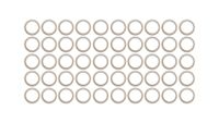 Sterling Seal OR70CLRURE004X50 004 O-Ring, Urethane, 70 Durometer Hardness (Pack of 50)