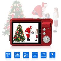 HD Mini Digital Cameras,Point and Shoot Digital Cameras for Kids Teenagers-Travel,Camping,Gifts (Red 1)
