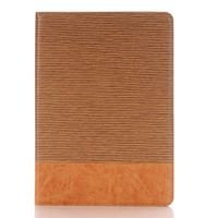 9.7 inch Samsung Tab A Protective Case,TechCode Slim Luxury Book Style Folio Stand Smart Case Cover for Samsung Galaxy Tab A 9.7 inch Tablet SM-T550/P550(Light Brown)
