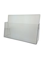 Marketing Holders Countertop Brochure Holders Pack of 5 Clear Acrylic 11"W X 7 1/4"H (Landscape) Freestanding Literature Holder Portable Durable Perfect for Customer Areas