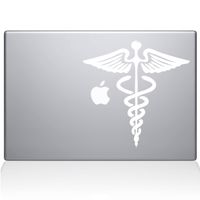 The Decal Guru Medical Symbol MacBook Decal Vinyl Sticker - 13" MacBook Air - White (1127-MAC-13A-W)