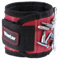Vastar Magnetic Wristband - 5 Powerful Magnets for Holding Screws, Nails, Bolts, Drill Bits, Fasteners, Scissors, and Other Small Tools