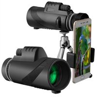 Monocular Telescope, Henf 40x60 High Power Monocular BAK4 Prism FMC Lens Waterproof Scope with Smartphone Holder &Tripod - for Bird-Watching, Travel, Concert, Sports, Outdoor