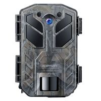 APEMAN Trail Camera 30MP 4K Hunting Camera 40PCs IR LEDs Game Camera for Crisp Night Shot & Vision up to 65ft IP66 Waterproof Design Wildlife Camera for Wildlife Hunting and Home Security