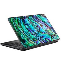 Protective Vinyl Skin Decal for HP 2000 Laptop (2013-14) 15.6" 15" cover sticker skins decals / Abalone Ripples Green Blue Purple Shells