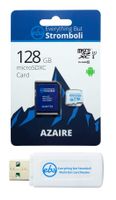 Everything But Stromboli 128GB Azaire MicroSD Memory Card & Adapter Works with Samsung Galaxy Phones Note Series Note 8, Note 9, Note 10+ Speed Class 10, U3, UHS-1, SDXC Plus 1 Micro & SD Card Reader