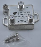 FYL NEW BLONDER TONGUE 2-WAY 5-1000MHZ CABLE TV SPLITTER SCVS-2 CATV GROUNDING BOLT