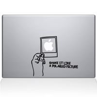 The Decal Guru Shake it Like a Polaroid Picture MacBook Decal Vinyl Sticker - 15" MacBook Pro (2015 & Older) - Black (1170-MAC-15P-BLA)