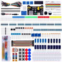 Keywishbot Electronic Component Super kit with Resistor Transistor RGB Capacitor LED Buzzer Switch Potentiometer for Arduino UNO Nano,MEGA2560, Raspberry Pi,STEM, Micro:bit