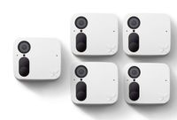 New Ooma Smart Cam Indoor/Outdoor Full-HD Security Camera with Night Vision, 7 Days of Free Storage, Works with Alexa, Works During Internet & Power Outages, 5 Pack, White