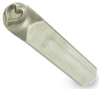 Bastex Steel Heart Punch Tool for Customizing Jewelry, Clay Art, Leathers and Other DIY Projects