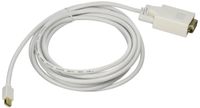 isnowood Mini Displayport (DP) to DVI HD Adapter/Converter Cable, 24K Gold Plated Connector, Built-in Chip, Easy Plug and Play 10FT