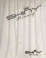 10FTx10FT White Glitter Backdrop Curtain White Shimmer Sequin Fabric Photography Backdrop-190523E