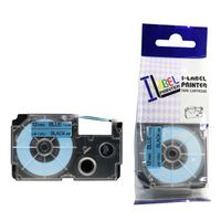 LM Tapes - Casio KL-780 12mm Black on Blue Compatible Label Tape for Casio KL780 EZ Label Printer