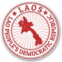 2 x 15cm/150mm Laos Vinyl SELF ADHESIVE STICKER Decal Laptop Travel Luggage Car iPad Sign Fun #4721