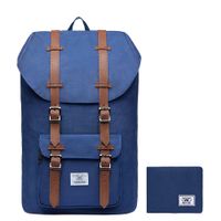 KAUKKO Laptop Outdoor Backpack Win·DF College Schoolbag Bookbag Travel Hiking Rucksack fits 15-Inch Laptop (Blue[2PCS])