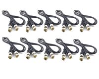 Antrader RG58 3 Feet 50-Ohm BNC to BNC Coaxial Cable Pack of 10