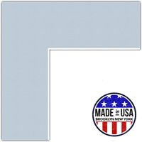 12x15 Fountain Blue / Baby Blue Custom Mat for Picture Frame with 8x11 opening size (Mat Only, Frame NOT Included)