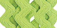 Wrights 117-401-922 Polyester Rick Rack Trim, Leaf Green, Medium, 2.5-Yard