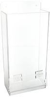 Brady Safety Glasses Dispenser - Black Text on Clear Plastic, Legend "Safety Glasses" - 17 1/4" Height, 8" Width, 4" Depth - 45405 - EHMVSD