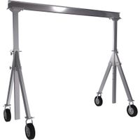Vestil AHA-15-12-10-PNU Aluminum Gantry Crane Pneumatic Caster, 1500 lb, 136.25" Height