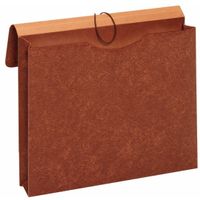 Globe-Weis/Pendaflex Letha-Tone File Envelopes with Elastic Closures, 2-Inch Expansion, Letter Size, Brown, Box of 24 (MM30)