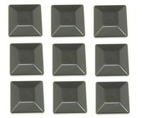 JSP Manufacturing Plastic New Fence Post Black Caps 4X4 (3 5/8") Pressure Treated Wood Made in USA MULITPACK Wholesale Bulk (9)