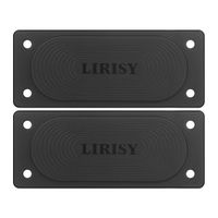 LIRISY 2PCS Gun Magnet, 45lb Magnet Under Desk Magnet for Handgun Pistol Revolver Magazine in Vehicle, Wall, Vault, Bedside