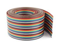 Pc Accessories - Connectors Pro IDC 40P 1.27mm Pitch Rainbow Color Flat Ribbon Cable for 2.54mm Connectors (40P-10FT)