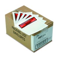 Quality Park Top Print Packing List Envelope, Self-Adhesive, Clear, 5.5 x 4.5, 1,000 per Case, (46896)