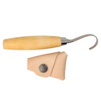 Morakniv Wood Carving Double-Edge Hook Knife 162, w/Leather Sheath