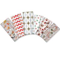 Jillson Roberts 48-Count Christmas Cello Bags with Twist Ties Available in 4 Different Assortments, Peppermints and Snow Berries