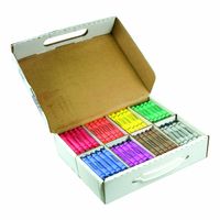 Prang Crayons Master Pack, Large Size, 8 Assorted Colors, 200 Count (32341)