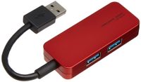 Elecom USB3.0 hub (3-port bus-powered Red) U3H-K304BRD
