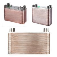 Pre-Owned 60 Plate Water to Water Brazed Plate Heat Exchanger Hard w/Studs US Stock