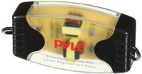 Portable Stereo Ground Loop Isolator - 3.5mm / 1/8'' Female Stereo Audio Input/Output, Compatible Model,  Eliminate Engine Noise, Compact & Designed for Use w/ Same Audio Players - Pyle PLGI35T