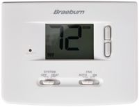 BRAEBURN 1025NC Thermostat, Non-Programmable, Heat Only