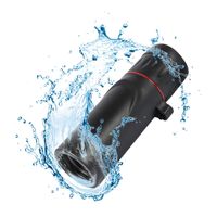 Portable Mini Monocular Telescope 8x21 High Power Monoculars Scope Smartphone, Waterproof Shockproof HD FMC Green Film Lens Monoscope for Bird Watching, Hunting, Camping, Wildlife