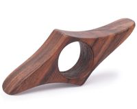 TILISMA Book Page Holder -Handmade Natural Walnut Thumb Bookmark -Novel Reading Accessories Gifts for Readers, Book Lovers Gifts, Bookworm Gifts, Literary Gifts - Book Accessories (Large 0.98 inches)