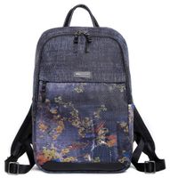 Wolfrealm Laptop Backpack for Women&Men Business Backpack Purse Lightweight Rucksack Waterproof College School Pack Notebook Bag (14 inches no Sleeve, Denim Colorful)