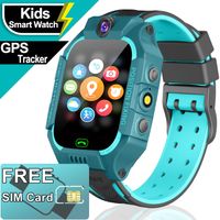 Smart Watch for Kids GPS Tracker - SIM Card Set for 3-12 Years Old Boys Girls - Waterproof Kids Smartwatch - SOS Call Safety School Mode Games Smart Phone Watch Birthday Gifts Holiday Toy