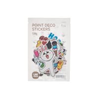 LINE FRIENDS Emoji Decal Sticker Set Two for Laptop Travel Luggage 20 Pcs Multicolored