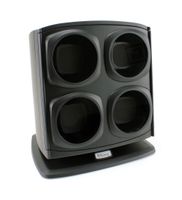[ON Sale] Versa Quad Watch Winder in Black - Independently Controlled Settings - Multiple Direction and Timer Settings - Adjustable Watch Pillow - Plenty of Space for Large Watches